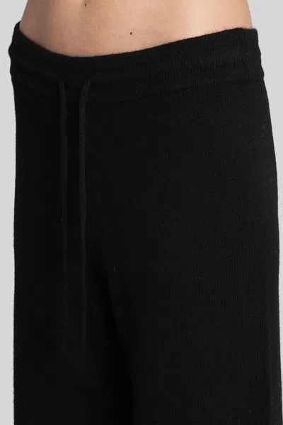 Mc2 Saint Barth Cambon Wool Pants In Black Wool In Black