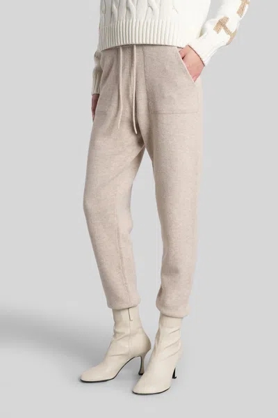 Mc2 Saint Barth Grenelle Wool Pants In Beige Wool In Neutral