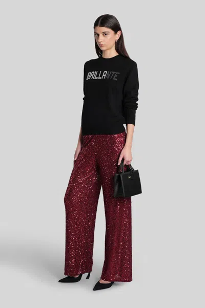 Mc2 Saint Barth New Queen Knitwear In Black Wool In Black