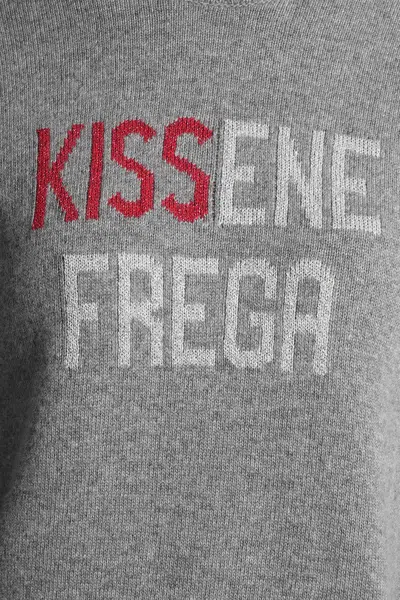 Mc2 Saint Barth New Queen Knitwear In Grey Cotton In Gray