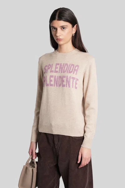 Mc2 Saint Barth New Queen Knitwear In Beige Wool In Neutral