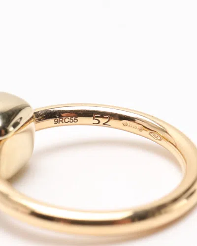 Pomellato Nudo Classic Ring With Blue Topaz In 18k Rose And White Gold In Rose Gold