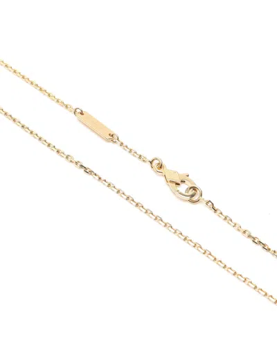 Van Cleef & Arpels Lucky Alhambra Butterfly Mother-of-pearl Necklace In Gold