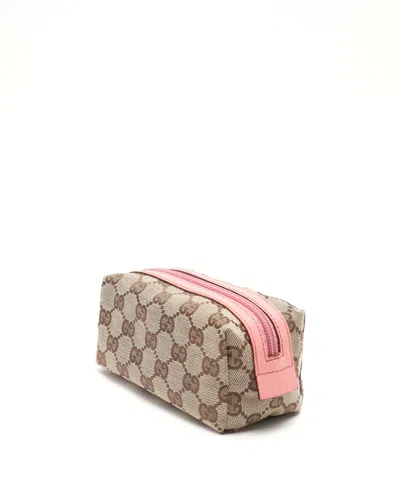 Gucci Canvas And Leather Pouch In Multi