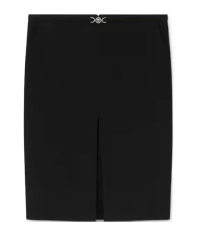 Versace Pencil Midi Skirt In Black