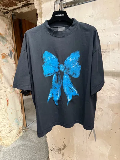 Balenciaga Crew Neck T-shirt In Black