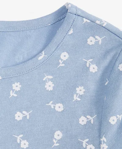 Epic Threads Girls 5-20 Ditsy Floral-print Long-sleeve Dress, Macy's Exclusive In Blue
