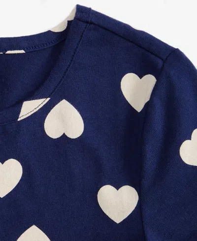 Epic Threads Girls 5-20 Heart-print Short-sleeve Dress, Macy's Exclusive In Blue