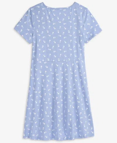 Epic Threads Girls 5-20 Ditsy Floral-print Dress, Macy's Exclusive In Blue