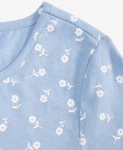 Epic Threads Girls 5-20 Ditsy Floral-print Dress, Macy's Exclusive In Blue