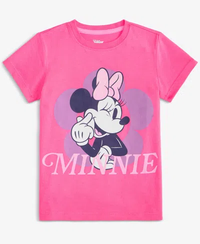 Epic Threads Girls Toddler 2t-4t Flower Minnie Short-sleeve T-shirt, Macy's Exclusive In Pink