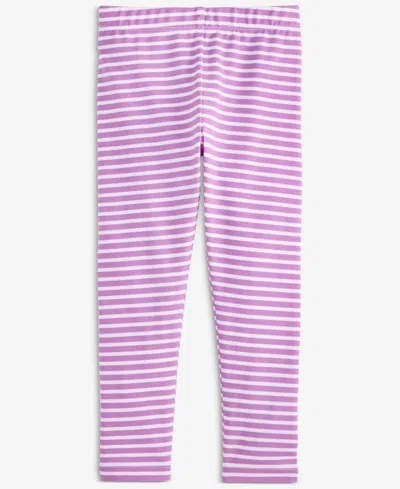 Epic Threads Girls Toddler 2t-4t Striped Leggings, Macy's Exclusive In Purple