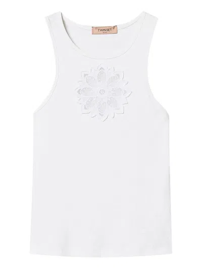 Twinset Tank Top In White