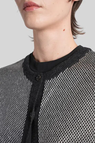 Haikure Kirby Vest In Black Wool In Gray