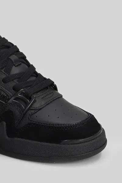 Giuseppe Zanotti Gz-ghost Sneakers In Black Suede And Leather In Multi