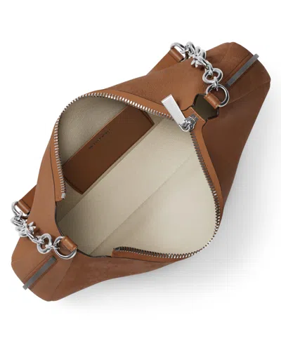 Michael Kors Michael  Nolita Small Chain Pouchette Bag In Brown