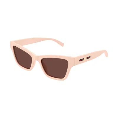 Gucci Brown Cat Eye Ladies Sunglasses Gg1982s 004 53 In Neutral
