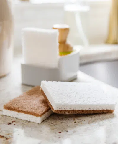 Full Circle 6-pc. In A Nutshell Walnut Scrubber Sponges In Brown