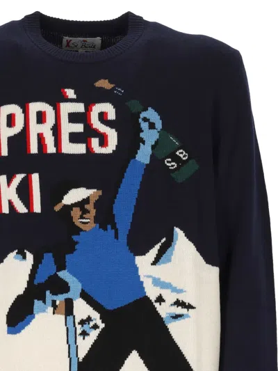 Mc2 Saint Barth Shirt With Graphics In Blue