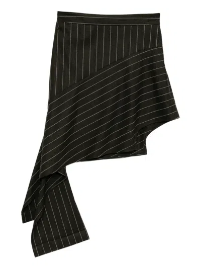 Monse Deconstructed Pajamas Skirt In Black