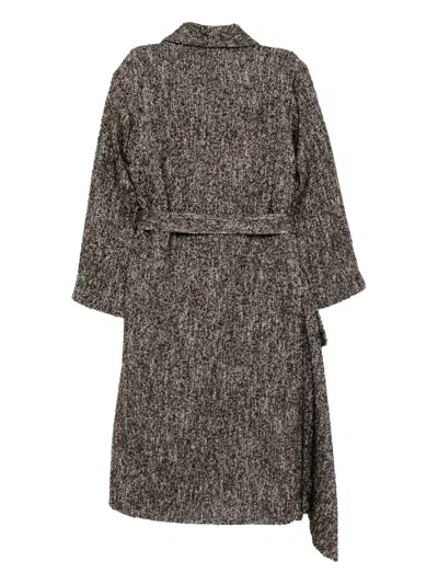 Monse Shawl-lapel Double-breasted Coat In Gray