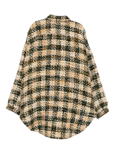 Monse Oversized Shirt Coat In Multi