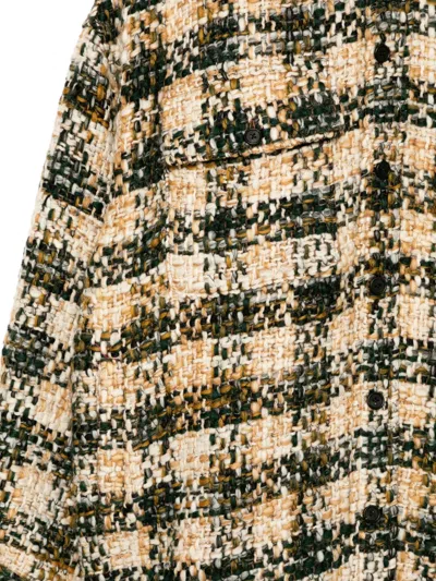 Monse Oversized Shirt Coat In Multi