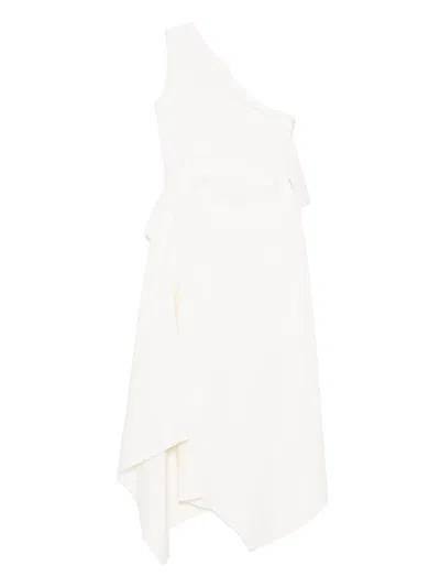 Monse Draped Dress In White