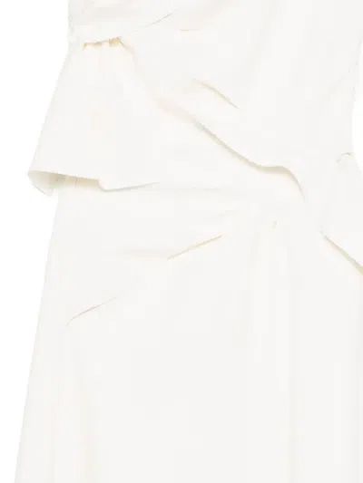 Monse Draped Dress In White