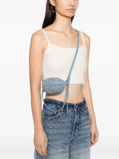 Monse Football Mini Bag In Blue