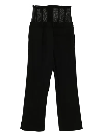 Monse Corset Slim Trousers In Black