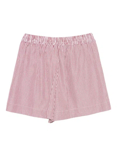 Monse Deconstructed Shorts In Red