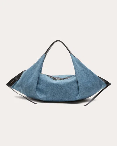 3.1 Phillip Lim Women's Luna Folded Denim Handbag In Blue