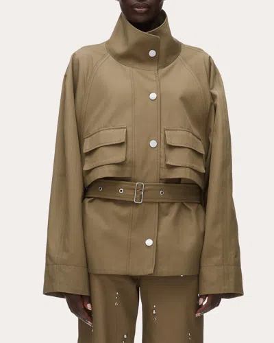 3.1 Phillip Lim Belted Utility Jacket In Brown