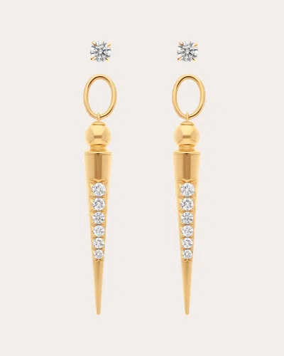 Rouvenat Women's Pampille 18k Gold Diamond Pavé Spike Earrings In Gold