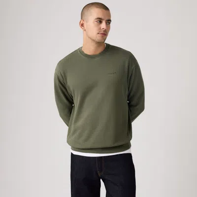 Levi's Authentic Crewneck Sweatshirt In Green