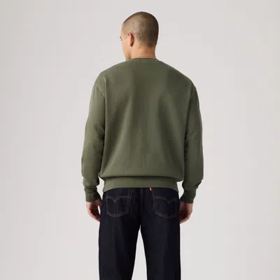 Levi's Authentic Crewneck Sweatshirt In Green