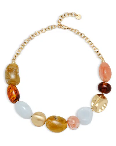Cult Gaia Mercier Stone Beaded Choker Necklace, 17.9 In Gold