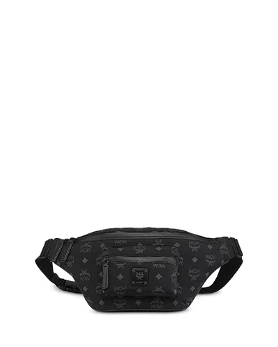 Mcm Fursten Belt Bag In Monogram Nylon In Brown