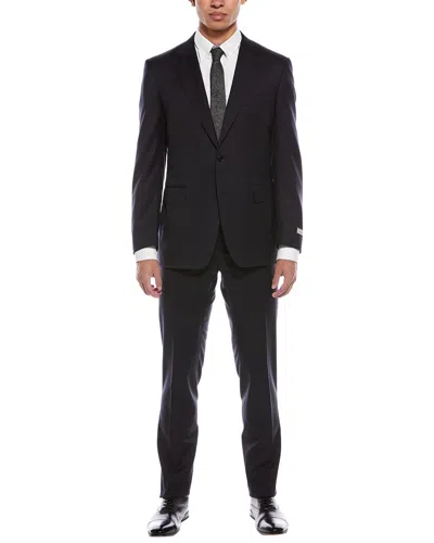 Canali 2pc Wool Suit In Black