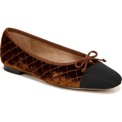 Sam Edelman Marilyn Cap Toe Ballet Flat In Brown