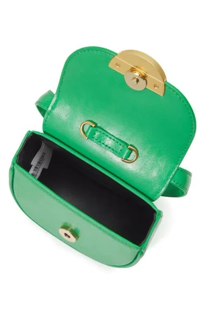 Oryany Lottie Saddle Leather Crossbody Bag In Kelly Green