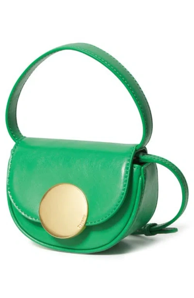 Oryany Lottie Saddle Leather Crossbody Bag In Kelly Green