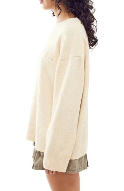 Bdg Urban Outfitters Boyfriend Crewneck Sweatshirt In Nude