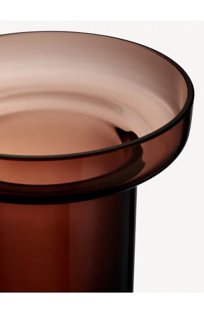 Orrefors Limelight Tall Vase In Brown