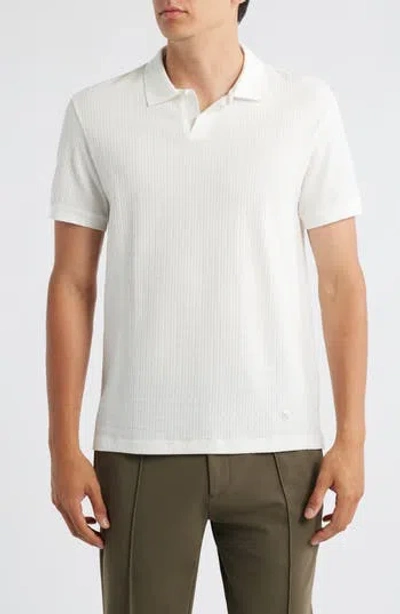 Emporio Armani Logo Cotton Polo Shirt In White