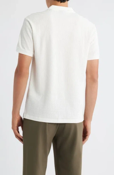 Emporio Armani Logo Cotton Polo Shirt In White