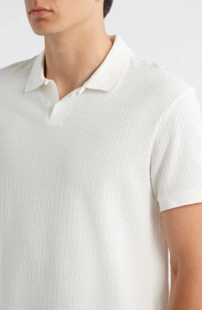 Emporio Armani Logo Cotton Polo Shirt In White