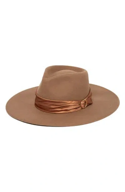 San Diego Hat Satin Ribbon Fedora In Brown