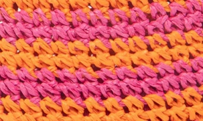 San Diego Hat X Trina Turk Straw Bucket Hat In Pink